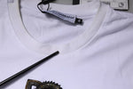 Dolce & Gabbana White DG Logo Cotton Crew Neck T-shirt TSH87557-44