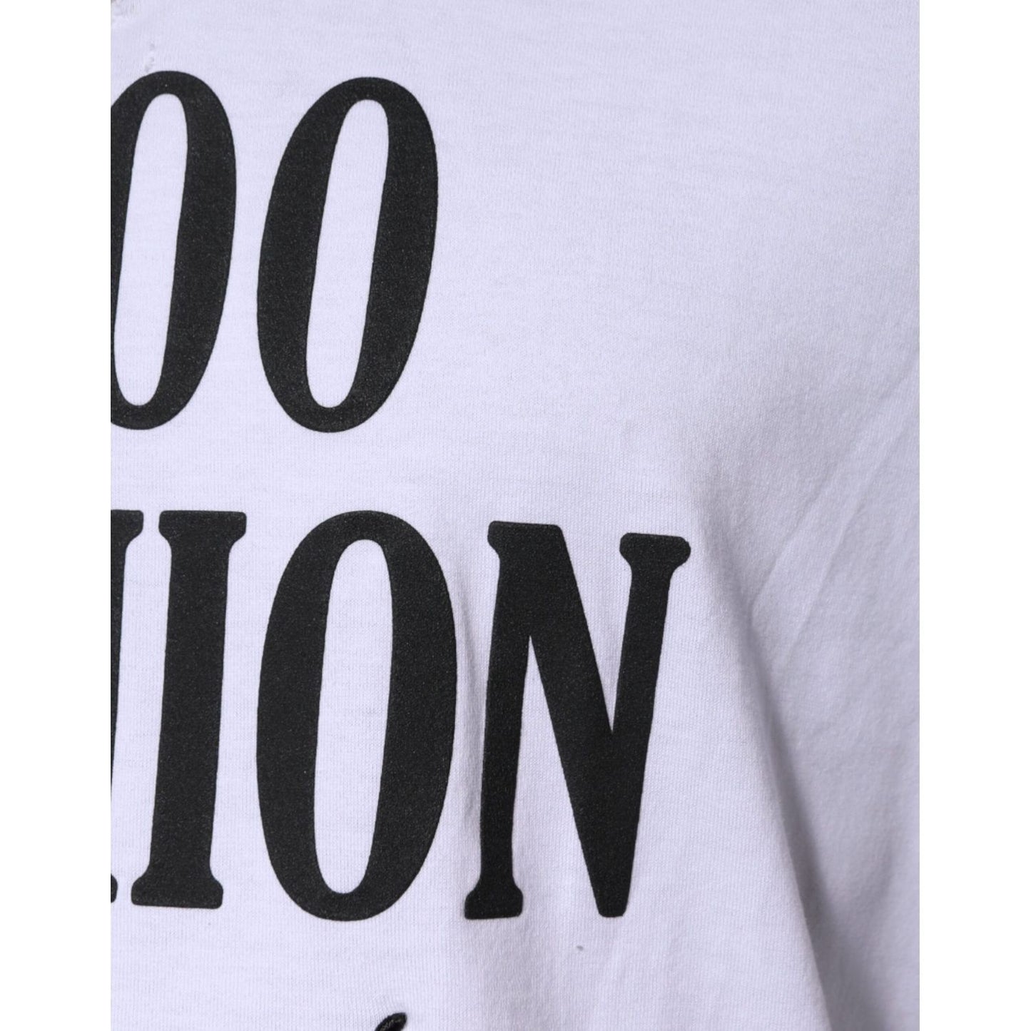 Dolce & Gabbana White Graphic Print Cotton Crew Neck T-shirt TSH87559-44
