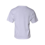 Dolce & Gabbana White Graphic Print Cotton Crew Neck T-shirt TSH87559-44