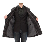 Dolce & Gabbana Gray Double Breasted Coat Jacket GJH10806-1