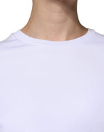 MSGM White Cotton Belted Long Sleeves Crew Neck Mini Dress DR281397-40
