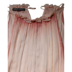Alberta Ferretti Pink Sleeveless Pleated A-line Maxi Dress DR281411-42