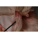 Alberta Ferretti Pink Sleeveless Pleated A-line Maxi Dress DR281411-42