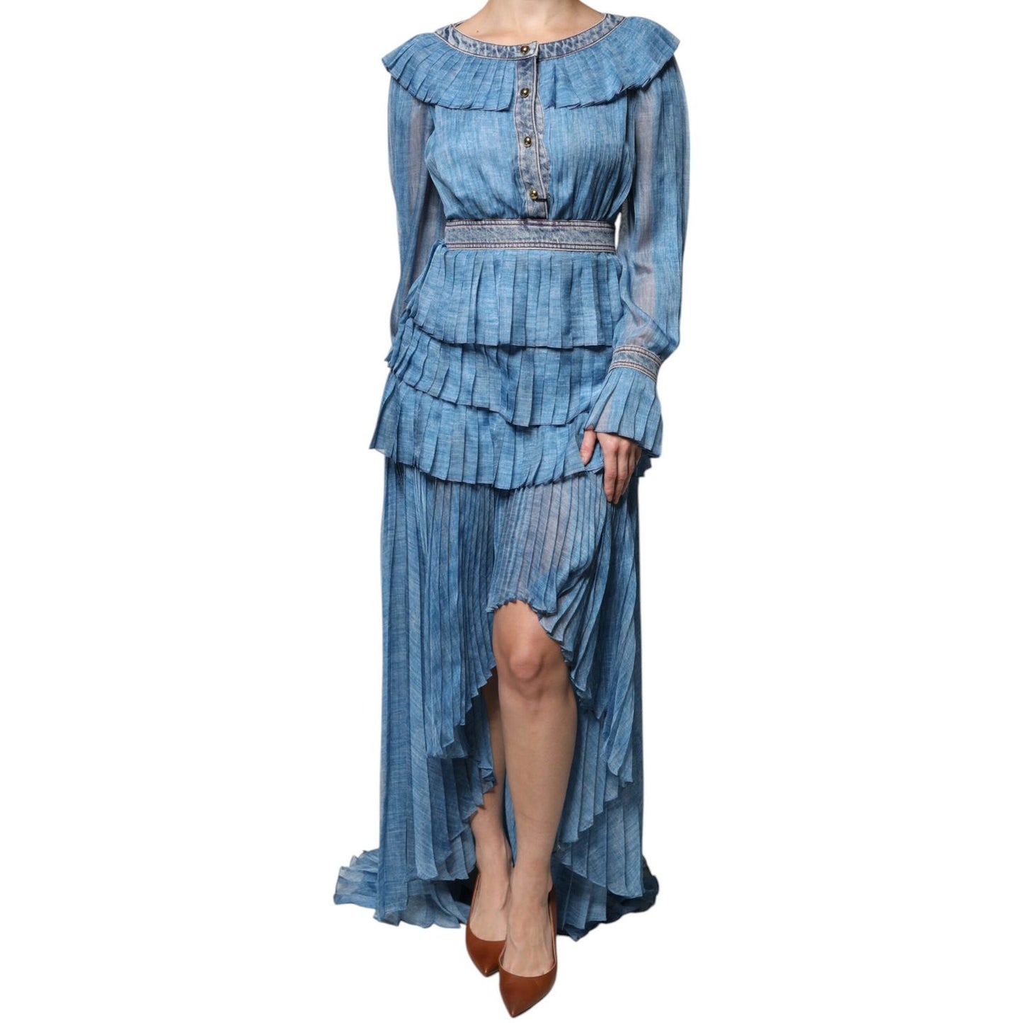 Philosophy Blue Layered Long Sleeve Dress DR281420-40