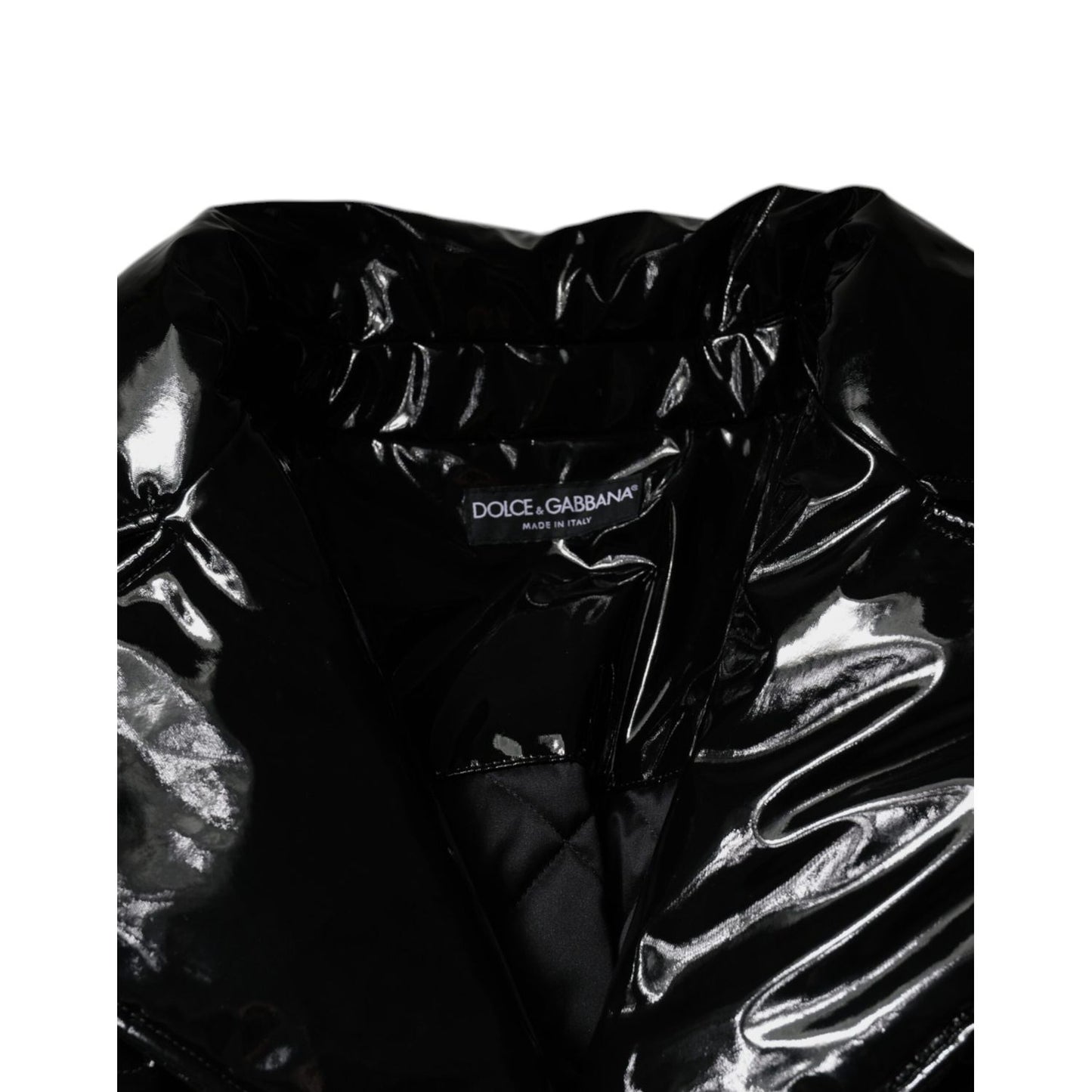 Dolce & Gabbana Black Polyester Button Down Blouson Jacket JKT4095-38