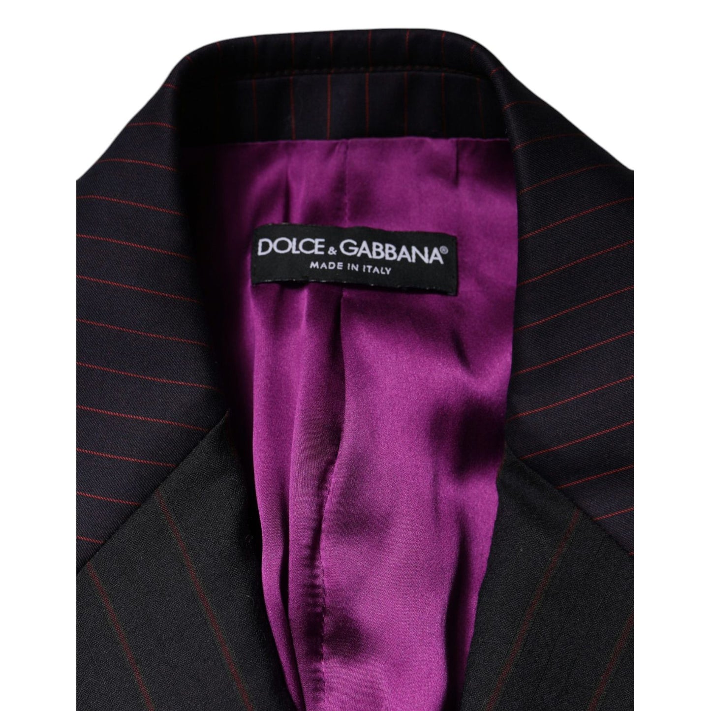 Dolce & Gabbana Multicolor Stripes Wool Cropped Blazer Coat Jacket JKT4179-40