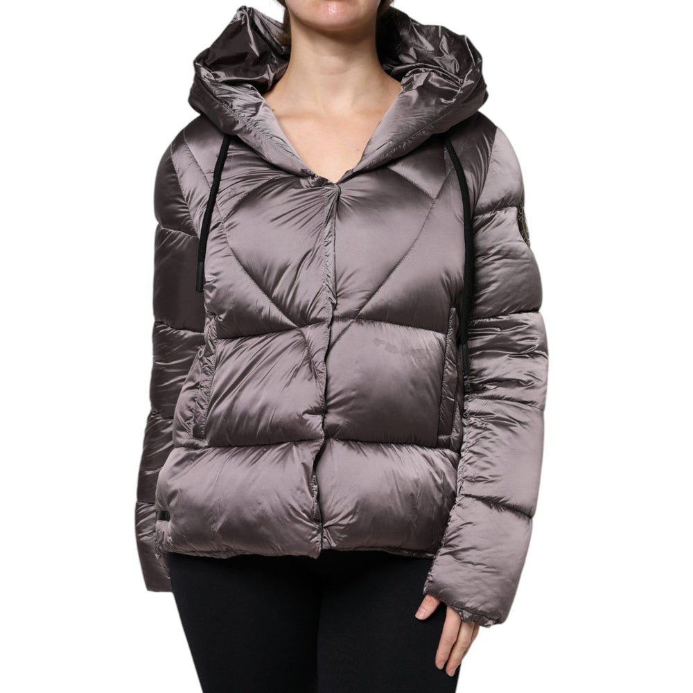 Scervino Street Violet Puffer Quilted Hooded Women Coat Jacket JKT4198-44