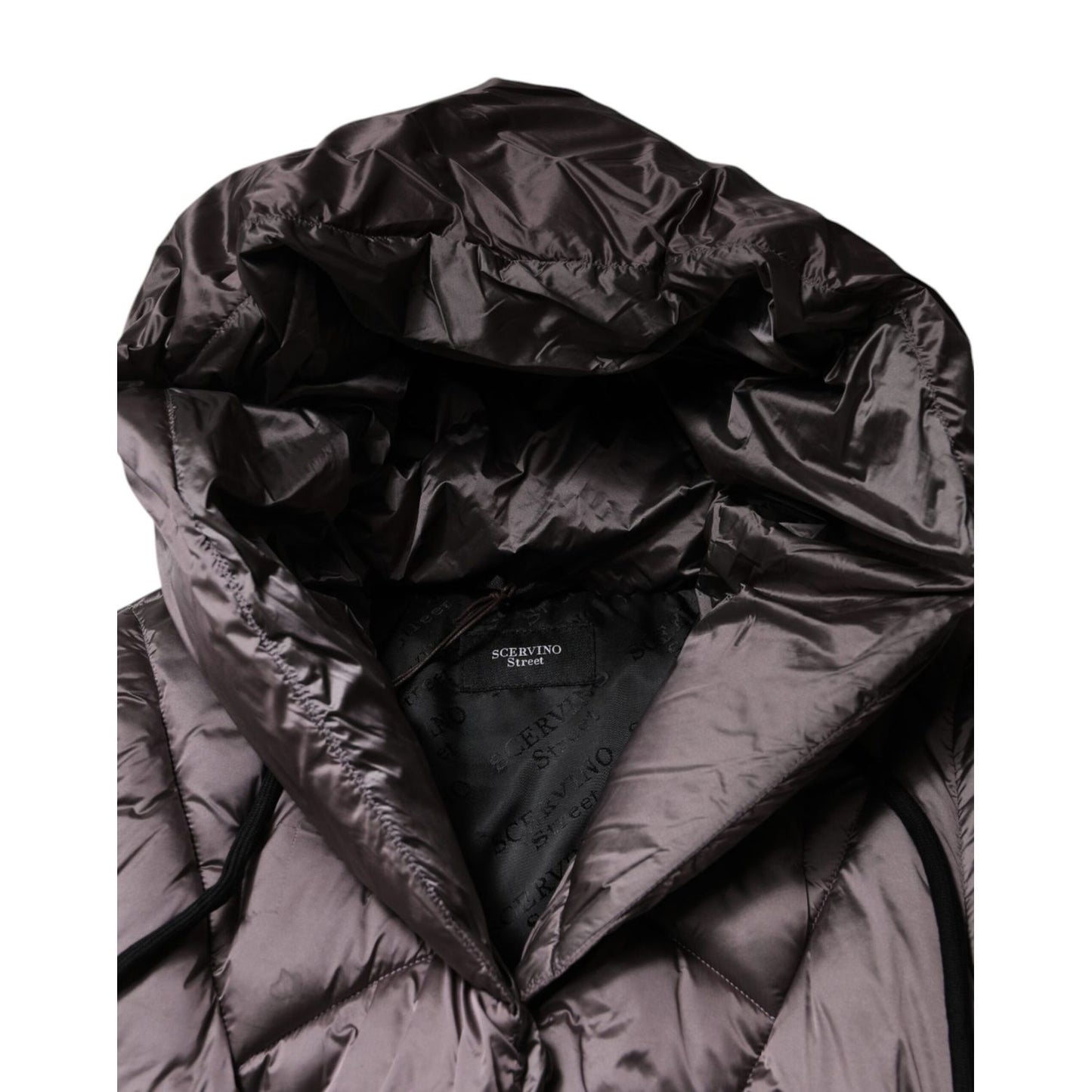 Scervino Street Violet Puffer Quilted Hooded Women Coat Jacket JKT4198-44