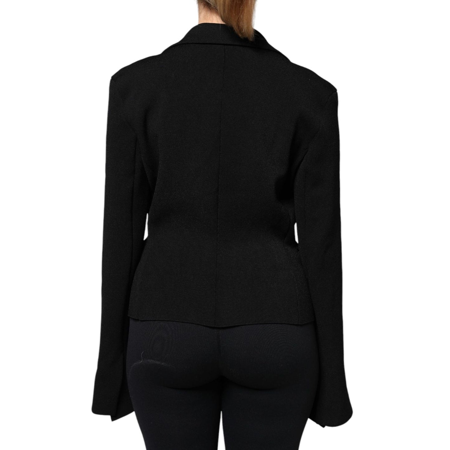 Dolce & Gabbana Black Viscose Single Breasted Blazer Jacket JKT41204-46