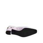 Dolce & Gabbana Off White Block Heel Slingback Sandals Shoes LA12221-41