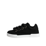 Dolce & Gabbana Black Portofino Low Top Sneakers Shoes LA12255-37