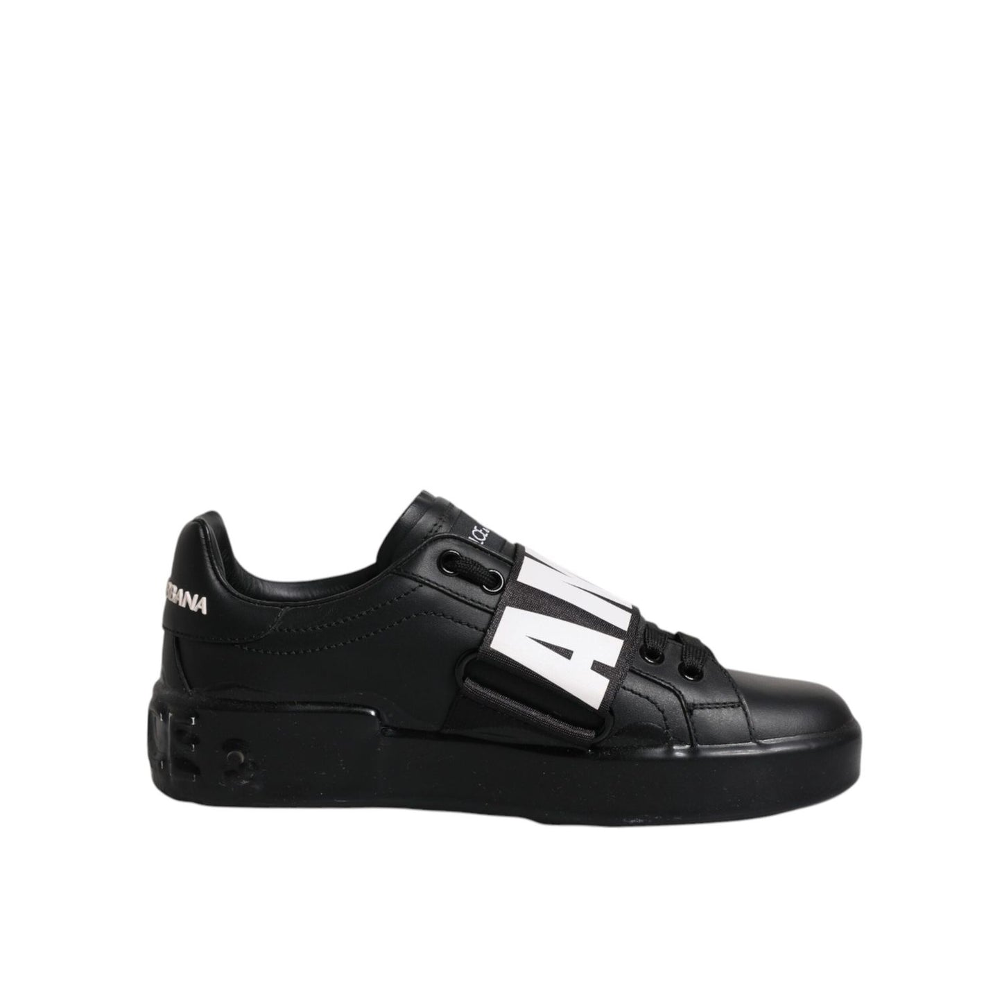 Dolce & Gabbana Black D&G AMORE Low Top Sneakers Shoes LA12259-37