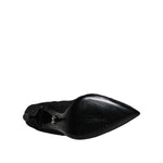 Dolce & Gabbana Black Lace Crystals Mary Jane Pumps Shoes LA12282-41