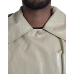Bottega Veneta Beige Lambskin Leather Trench Coat Jacket JKT4063-48