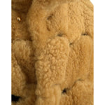 Bottega Veneta Yellow Wool Long Teddy Coat Jacket JKT4062-46