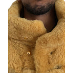 Bottega Veneta Yellow Wool Long Teddy Coat Jacket JKT4062-46