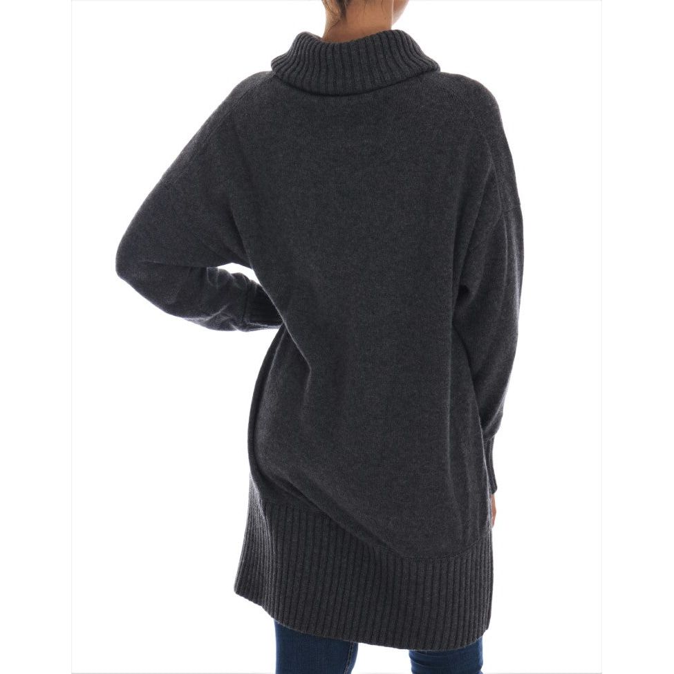 Dolce & Gabbana Fairy Tale Crystal Gray Cashmere Sweater TSH1902-1
