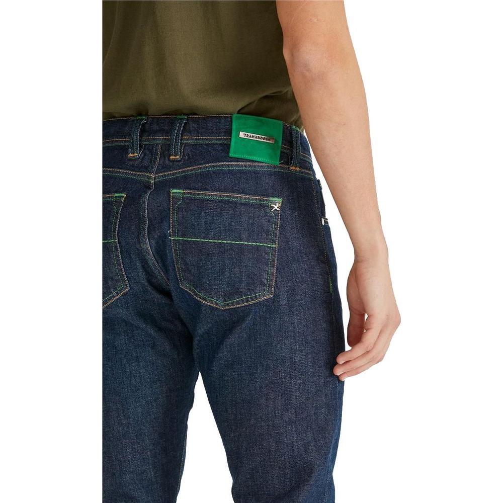 Tramarossa Blue Cotton Jeans & Pant TR-14415-W32