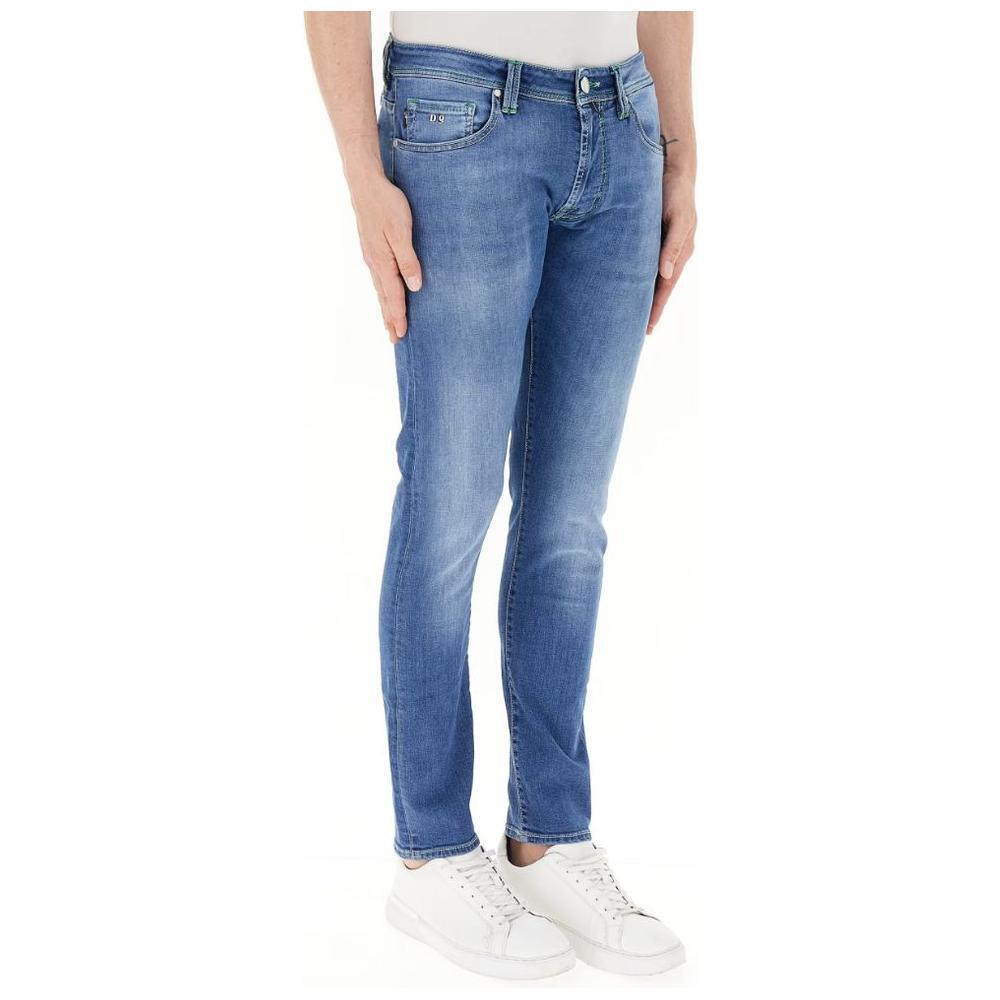 Tramarossa Blue Cotton Jeans & Pant TR-14420-W33