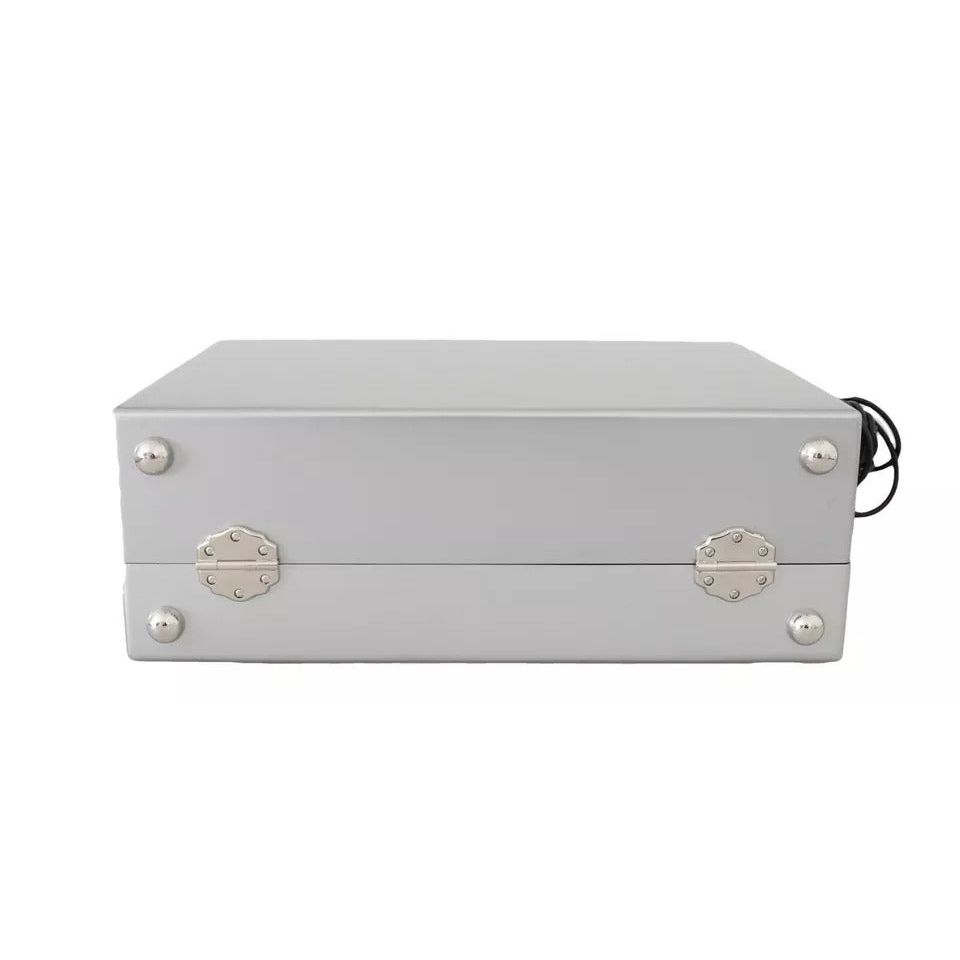 Dolce & Gabbana Silver Retro Radio Boombox Limited Edition Handmade Wood Bag VAS15485