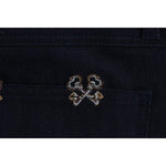 Dolce & Gabbana Blue Key Embroidered Slim Fit KATE Jeans SIG17259-5