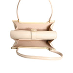 Dolce & Gabbana Beige Leather Ingrid Top Handle Shoulder Bag