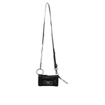 Dolce & Gabbana Black Fabric Logo Two Way Clutch Crossbody Bag
