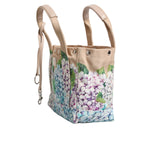 Dolce & Gabbana Multicolor Floral Canvas TANIA Top Handle Tote Bag BAG4054