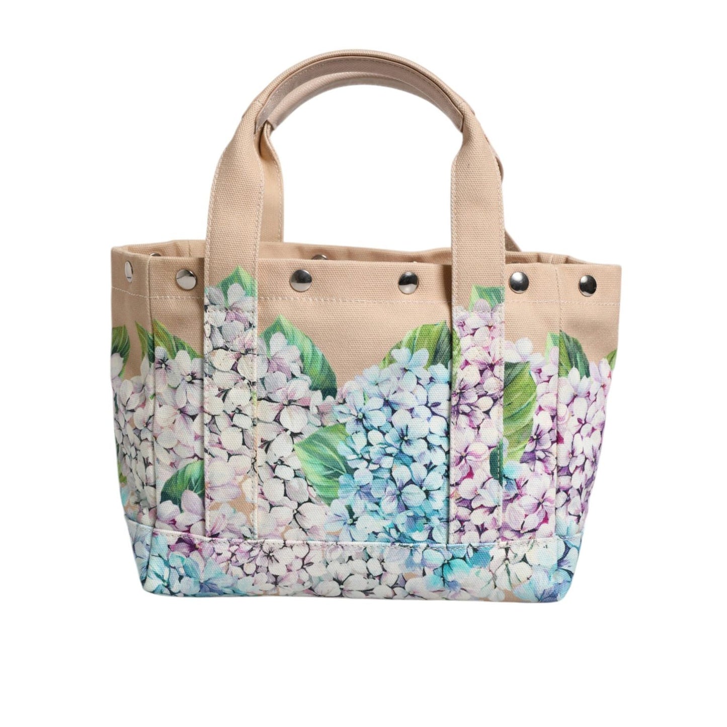 Dolce & Gabbana Multicolor Floral Canvas TANIA Top Handle Tote Bag BAG4054