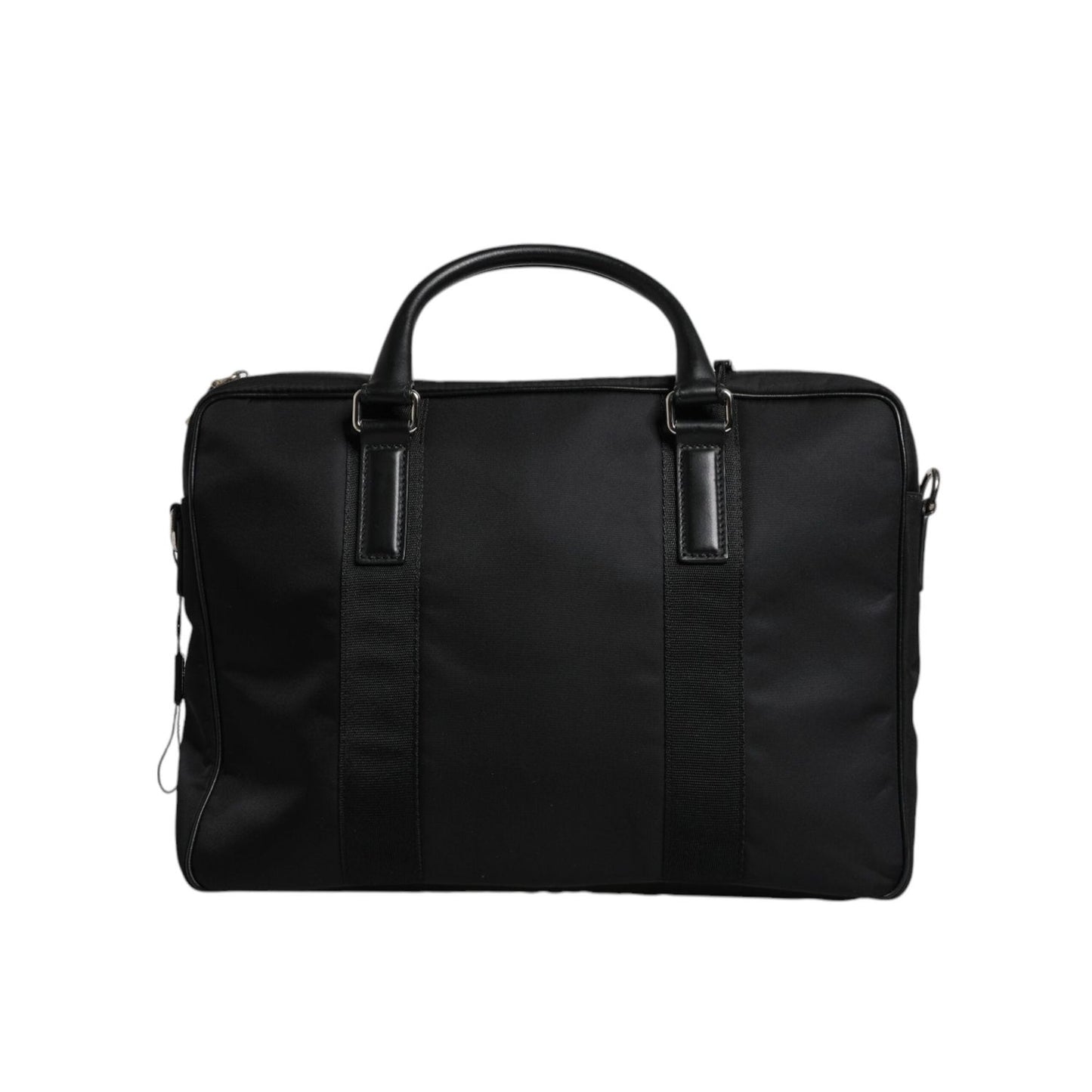Dolce & Gabbana Black Logo Plaque Double Handle Messenger Bag BAG4153