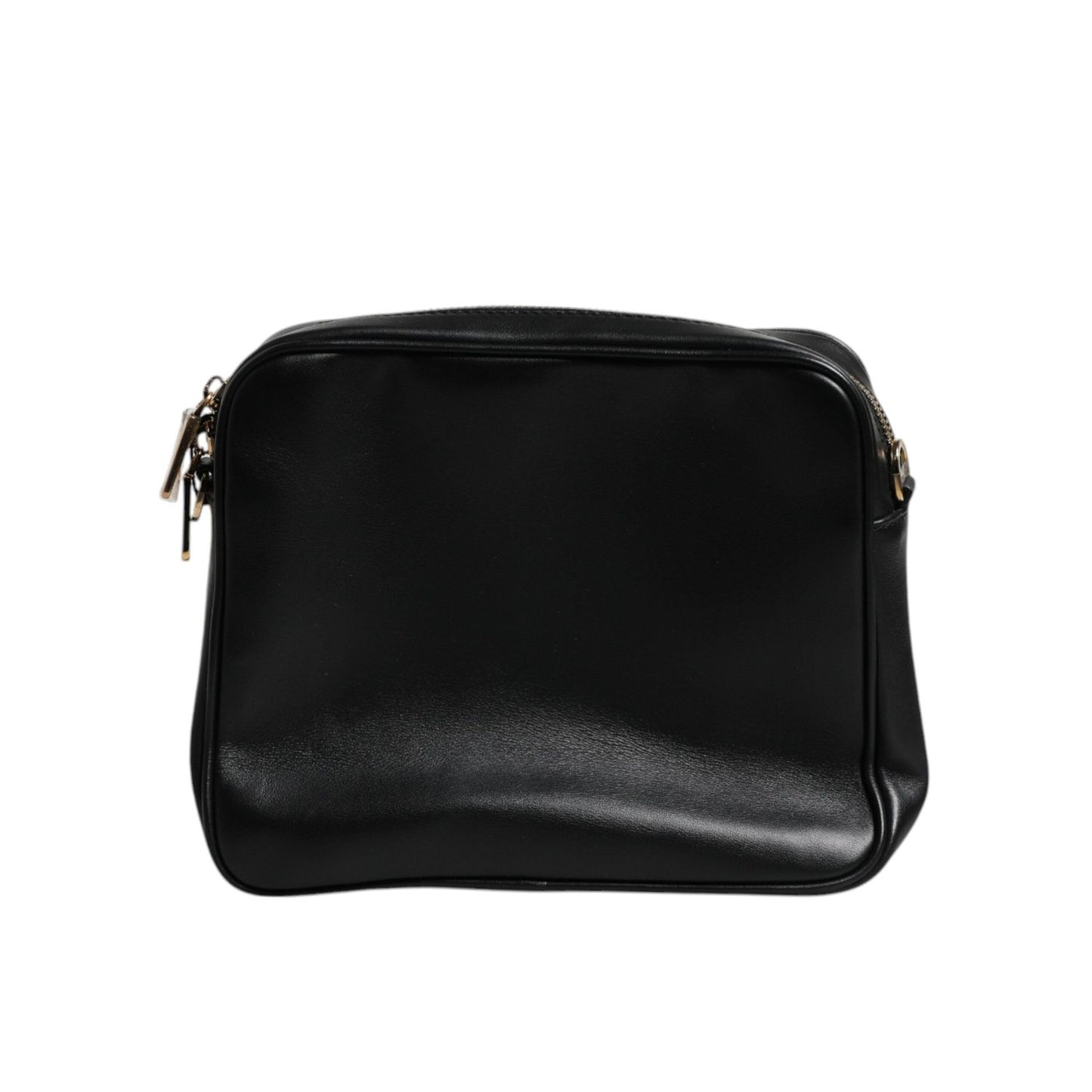 Dolce & Gabbana Black Calfskin Leather Gothic Messenger Bag