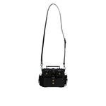 Dolce & Gabbana Black Leather Crossbody Top Handle Bag