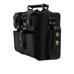 Dolce & Gabbana Black Leather Crossbody Top Handle Bag