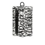 Dolce & Gabbana White Leather Lanyard Logo Print Card Holder Wallet BAG4207