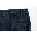 Cavalli Blue Cotton Stretch Low Waist Jeans SIG18218-1