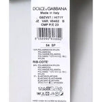Dolce & Gabbana Green Logo Nylon Crew Neck Pullover Sweater TSH87457-54