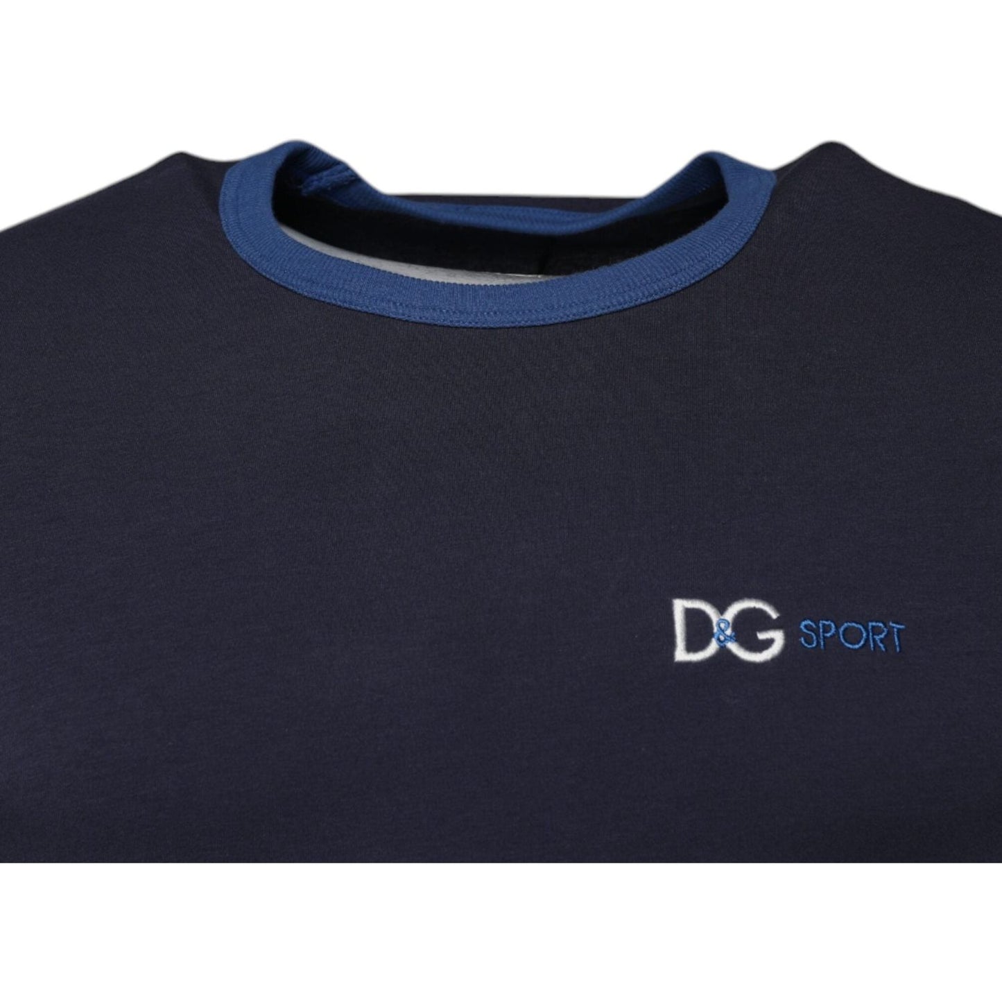 Dolce & Gabbana Blue Cotton Stretch Crewneck Underwear T-shirt TSH87661-4
