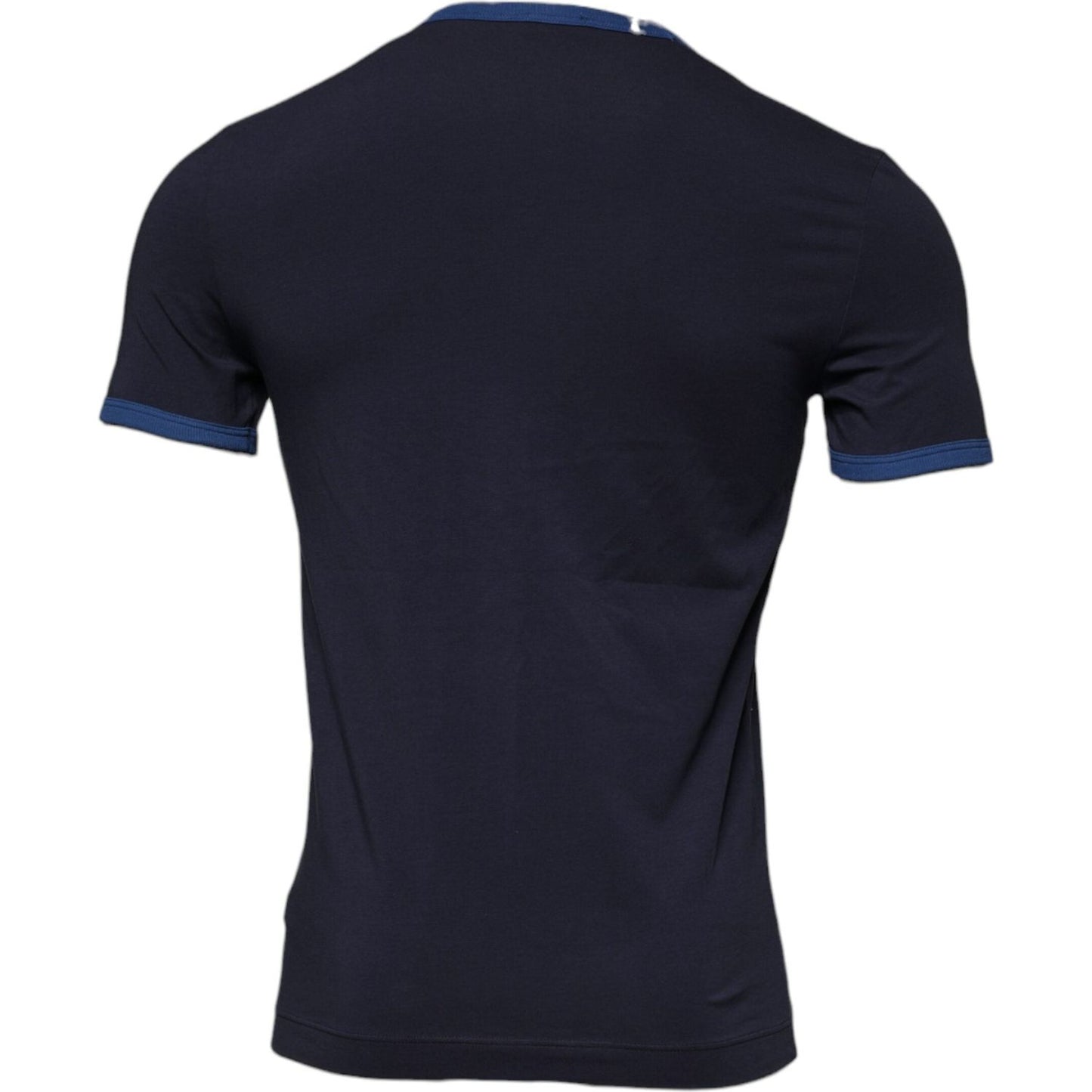 Dolce & Gabbana Blue Cotton Stretch Crewneck Underwear T-shirt TSH87661-4