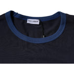 Dolce & Gabbana Blue Cotton Stretch Crewneck Underwear T-shirt TSH87661-4