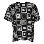 Dolce & Gabbana Black Logo Monogram Cotton Crew Neck T-shirt TSH87679-54