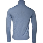 Dolce & Gabbana Light Blue Silk Turtleneck Pullover Sweater TSH87782-48