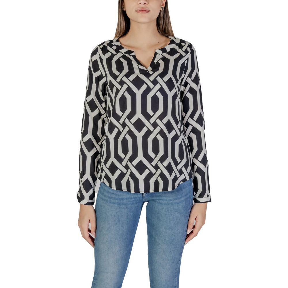 Street One Black Viscose Shirt ST-15764800009-34 | XXS