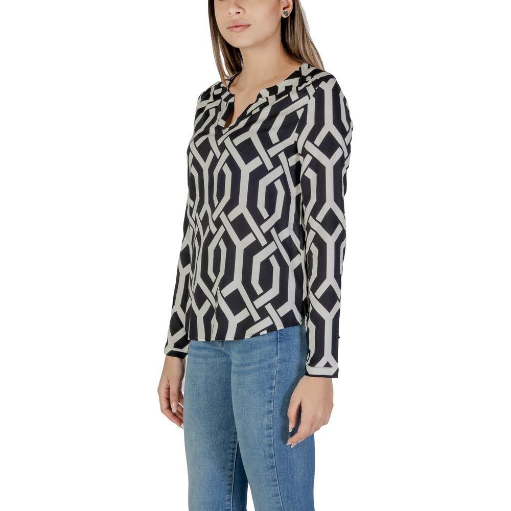 Street One Black Viscose Shirt ST-15764800009-34 | XXS