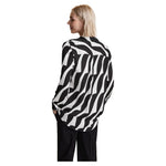 Street One Black And White Viscose Blouse ST-13438002438-IT38|XS