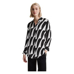 Street One Black And White Viscose Blouse ST-13438002438-IT38|XS