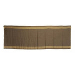 Dolce & Gabbana Green Striped Cashmere Wrap Fringes Scarf