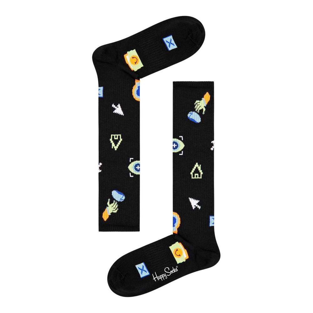 Happy Socks Black Cotton Sock HA-7675300009-36-40
