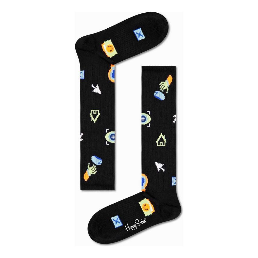 Happy Socks Black Cotton Sock HA-7675300009-36-40