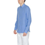 Calvin Klein Blue Linen Shirt CA-13226100132-39
