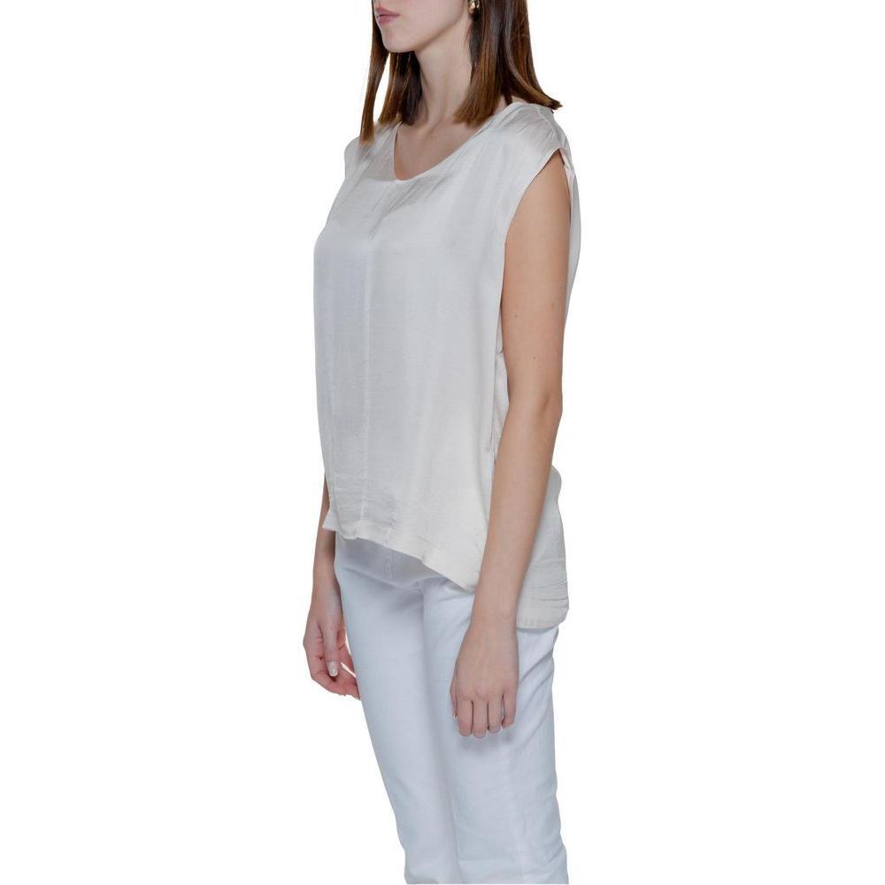 Street One Cream Viscose Blouse ST-14346401504-IT36|XXS